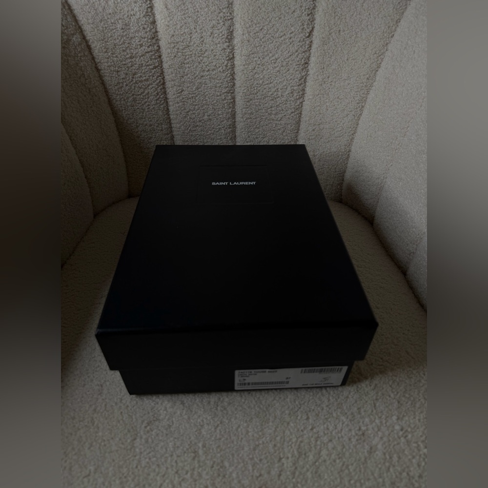 SAINT LAURENT Dive 110 Satin Mules – Size 37 – Brand New, Full Set - Picture 16 of 16